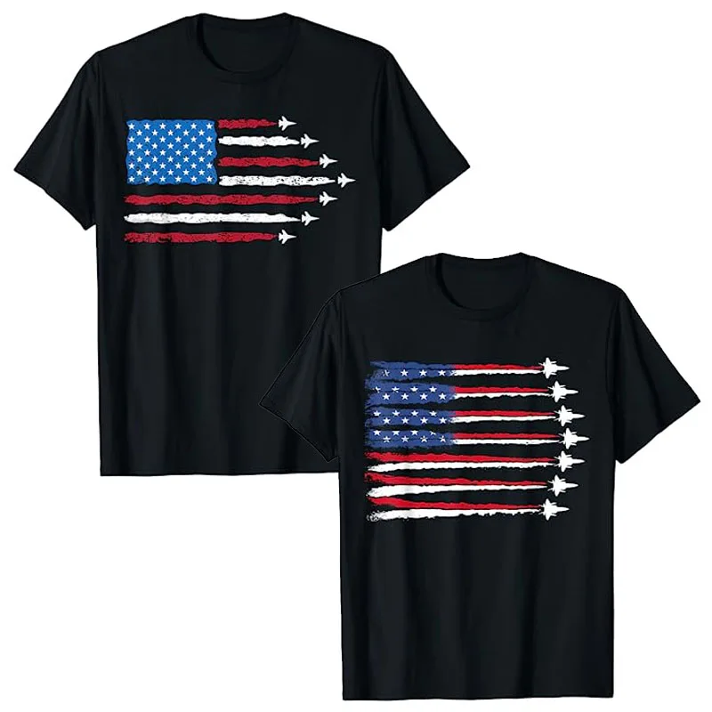 Patriotic Red White Blue US Flag Fighter Jets 4th of July T-Shirt American USA Proud Graphic Tee Memorial Veteran's Day Apparel
Patriotic Red White Blue US Flag Fighter Jets 4th of July T-Shirt American USA Proud Graphic Tee Memorial Veteran's Day Apparel