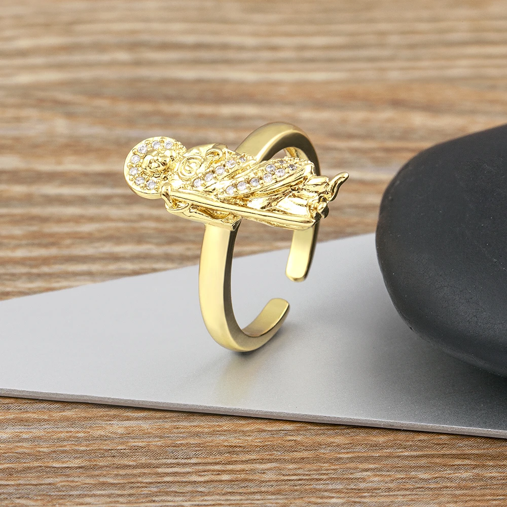 Nidin Fashion Europe and America Personalized Hip-hop Zircon Female Virgin Mary Open Adjustable Ring For Women Fine Jewelry
Nidin Fashion Europe and America Personalized Hip-hop Zircon Female Virgin Mary Open Adjustable Ring For Women Fine Jewelry