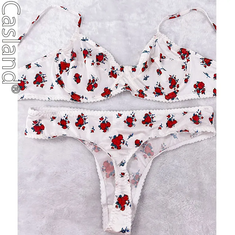 

Sexy Lingerie Set Push Up Floral Print Lenceria Sensual Mujer 3 Point Lenceria Sexy Hot Caliente Adjustable Porno Suit Underwear