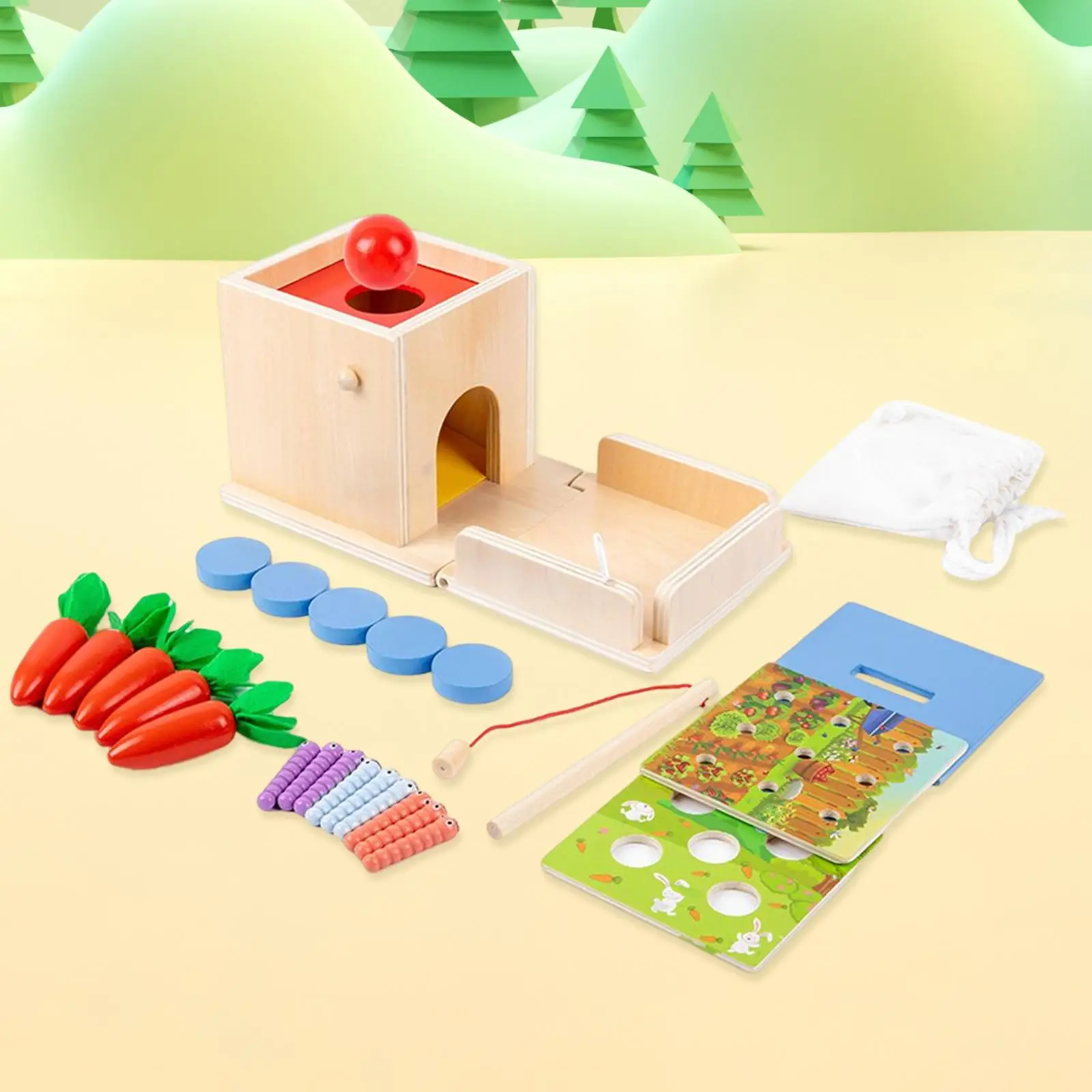 Montessori Material Object Permanence Box Developmental Toy Coin Box for Infant Kids Boys Girls 6-12 Month Toddlers
Montessori Material Object Permanence Box Developmental Toy Coin Box for Infant Kids Boys Girls 6-12 Month Toddlers