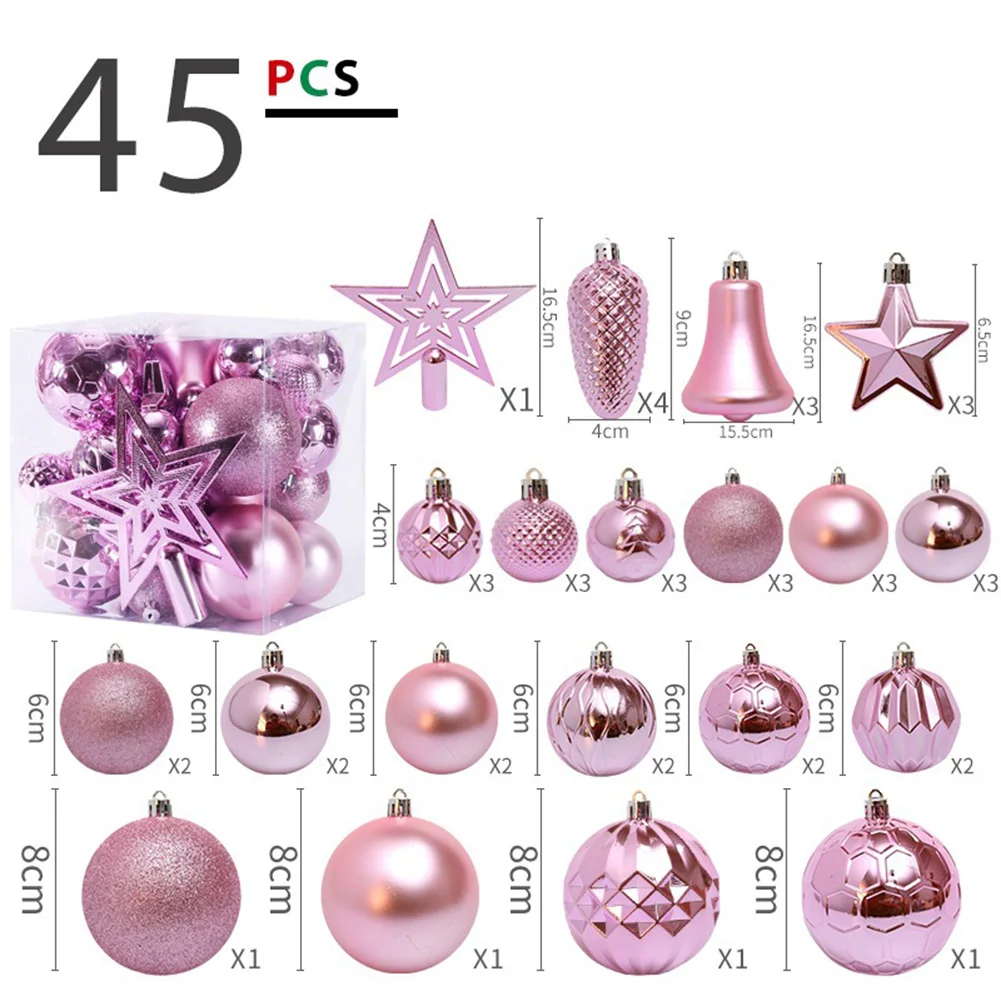 45PCS Painted Christmas Balls Decoration Christmas Tree Ornaments Xmas Hanging Tree Pendants New Year Home Party Decor Navidad
45PCS Painted Christmas Balls Decoration Christmas Tree Ornaments Xmas Hanging Tree Pendants New Year Home Party Decor Navidad