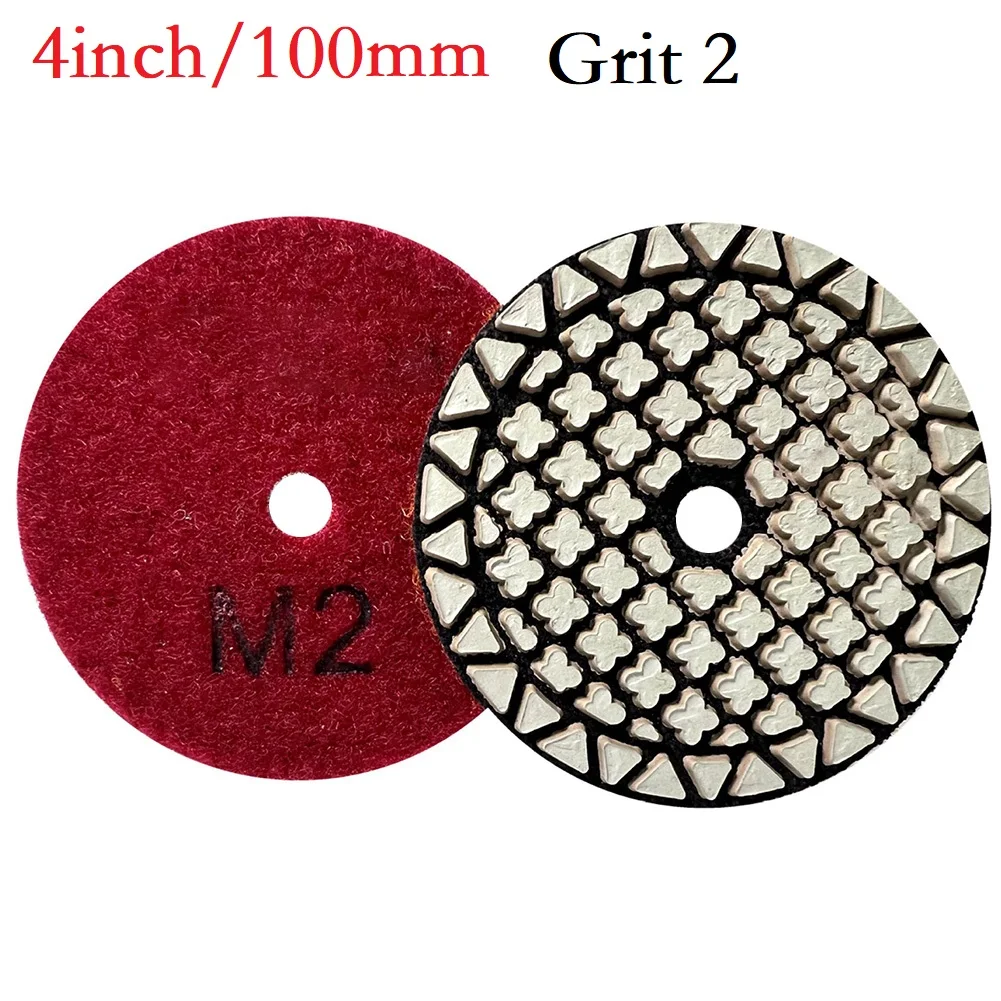 Brand New Polishing Pad Dry Grinding Diamond High Toughness Resin Powder 1#/2#/3#/4# Grit 4 Inch (100mm) Concrete
Brand New Polishing Pad Dry Grinding Diamond High Toughness Resin Powder 1#/2#/3#/4# Grit 4 Inch (100mm) Concrete