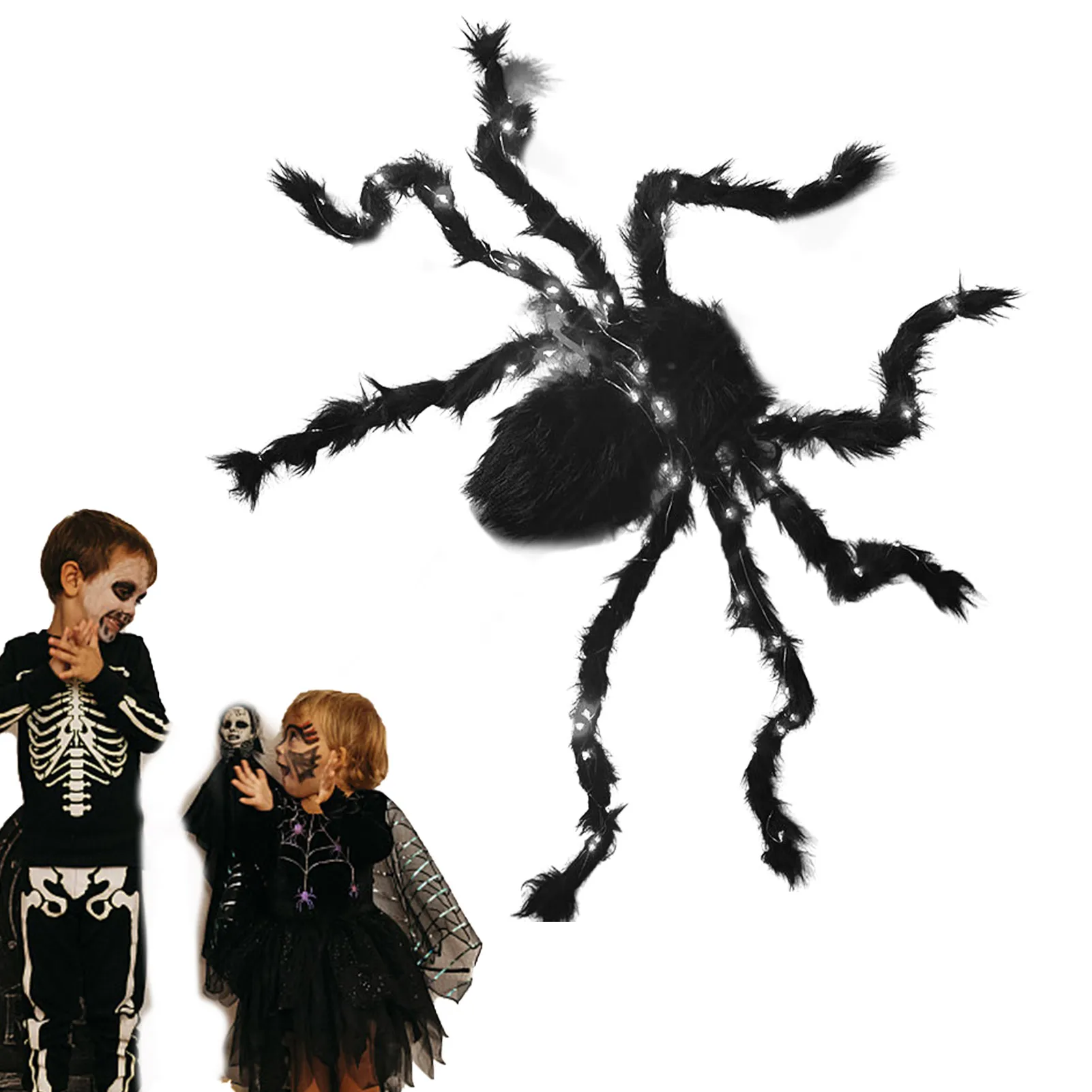 Украшение на Хэллоуин, светящийся плюшевый большой паук с фиолетосветильник Том, глаза и ноги, страшное искусство для тематической вечерин...
Украшение на Хэллоуин, светящийся плюшевый большой паук с фиолетосветильник Том, глаза и ноги, страшное искусство для тематической вечерин...