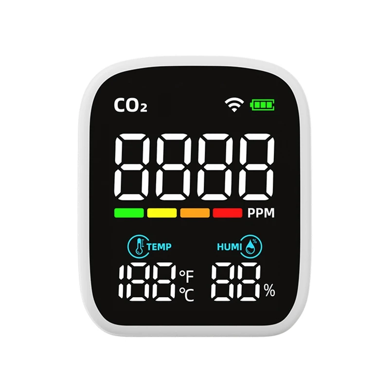 1Set WIFI Infrared CO2 Monitor Carbon Dioxide Monitor NDIR Sensor Air Quality Monitor Carbon Dioxide Detector ABS Co2 Detector
1Set WIFI Infrared CO2 Monitor Carbon Dioxide Monitor NDIR Sensor Air Quality Monitor Carbon Dioxide Detector ABS Co2 Detector