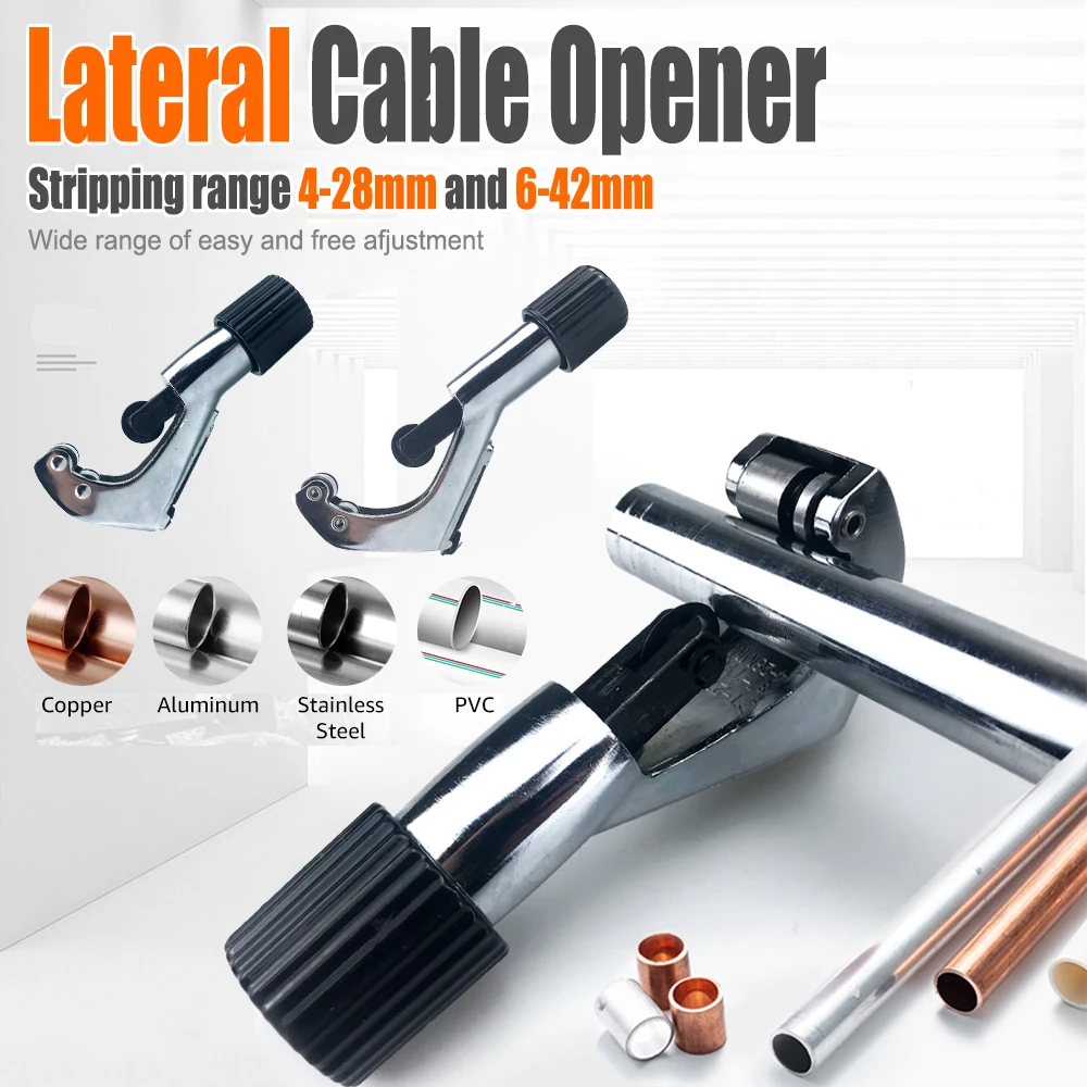 4-28mm 6-42mm Bearing Pipe Cutter Tube Shear Cutter with Hobbing Circular Blades for Copper Aluminum Stainless Steel Hand Tool
4-28mm 6-42mm Bearing Pipe Cutter Tube Shear Cutter with Hobbing Circular Blades for Copper Aluminum Stainless Steel Hand Tool