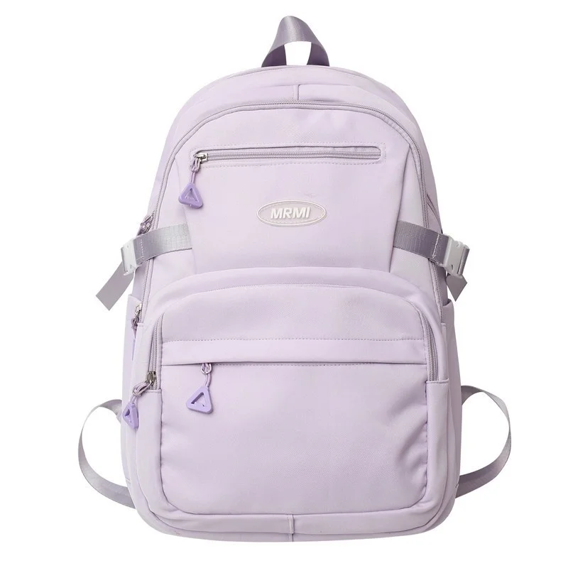Solid Color Backpack Women's Casual Nylon Shoulder Bags Multiple Pockets Large-Capacity Travel Girl Student Schoolbags
Solid Color Backpack Women's Casual Nylon Shoulder Bags Multiple Pockets Large-Capacity Travel Girl Student Schoolbags