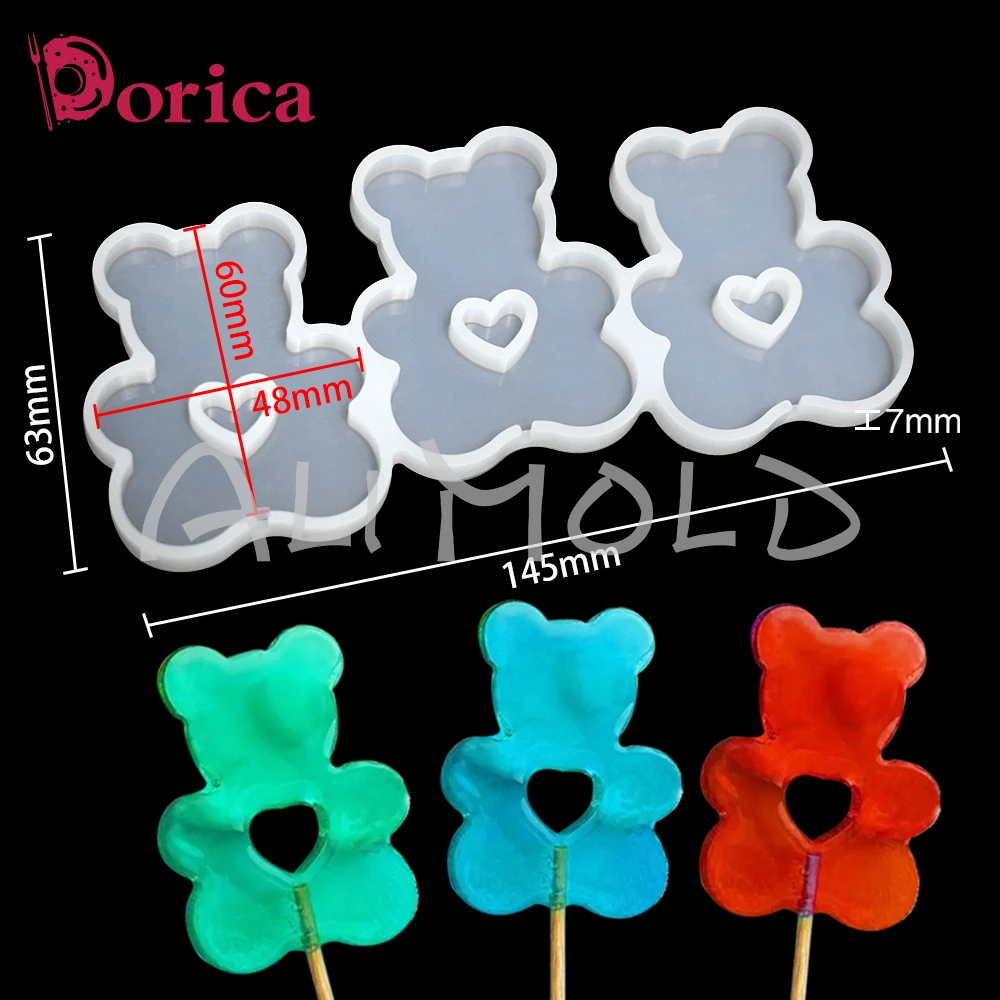 Силиконовые формы для леденцов "Сердце с медведем"
Силиконовые формы для леденцов "Сердце с медведем"