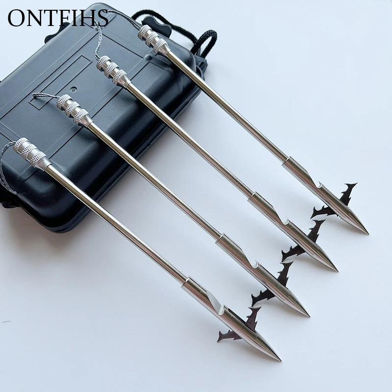 3 Pcs Slingshot Arrows Fish Dart Fishing Gear Stainless Steel Arrowhead Dart Hunting Shooting slingshot Accessorie Catapult Tool
3 Pcs Slingshot Arrows Fish Dart Fishing Gear Stainless Steel Arrowhead Dart Hunting Shooting slingshot Accessorie Catapult Tool