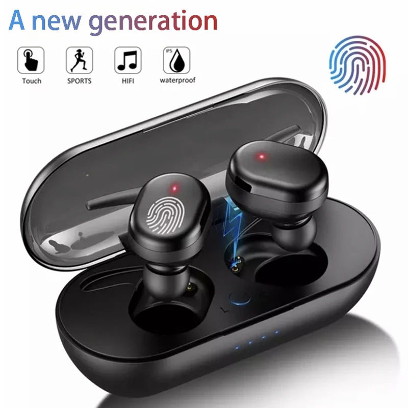 TWS Wireless Headphones Bluetooth Earphones Touch Control Sports Earbuds Microphone Works on All Smartphones Music Headset
TWS Wireless Headphones Bluetooth Earphones Touch Control Sports Earbuds Microphone Works on All Smartphones Music Headset