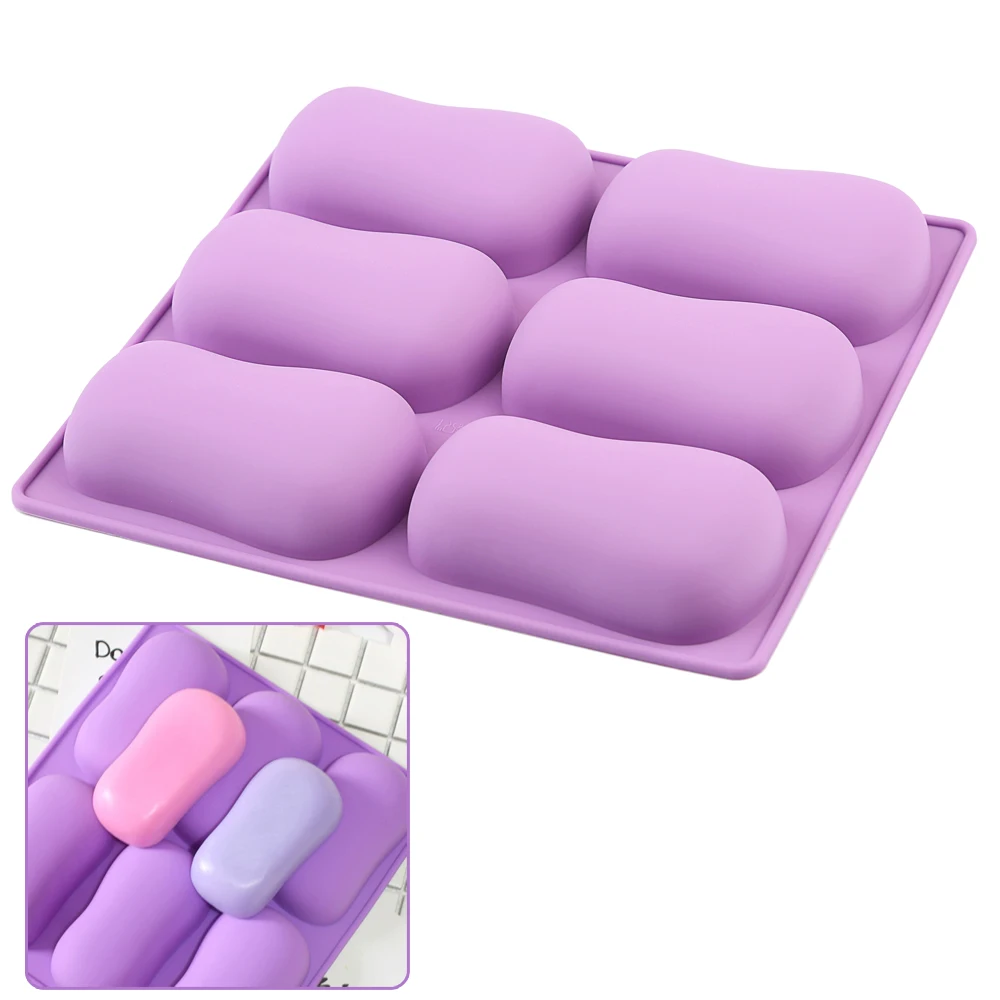 Handmade Soap Silicone Mold Six Oval Molds Silicone Cake Mold Classic 3D Diy Silicone Molds For Soap Cake Mold
Handmade Soap Silicone Mold Six Oval Molds Silicone Cake Mold Classic 3D Diy Silicone Molds For Soap Cake Mold