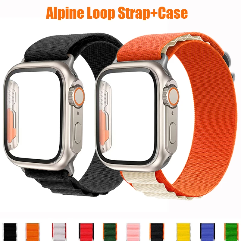 Glass+Case+Strap For Apple Watch Band 45mm 44mm 41mm 38 40mm Alpine Loop correa Bracelet iWatch Serise 4 5 6 se 7 8 Accessories
Glass+Case+Strap For Apple Watch Band 45mm 44mm 41mm 38 40mm Alpine Loop correa Bracelet iWatch Serise 4 5 6 se 7 8 Accessories
