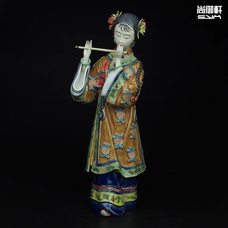 Shiwan doll master of fine ladies of ancient China figure decoration decoration ceramic crafts Home Furnishing female Piper
Shiwan doll master of fine ladies of ancient China figure decoration decoration ceramic crafts Home Furnishing female Piper