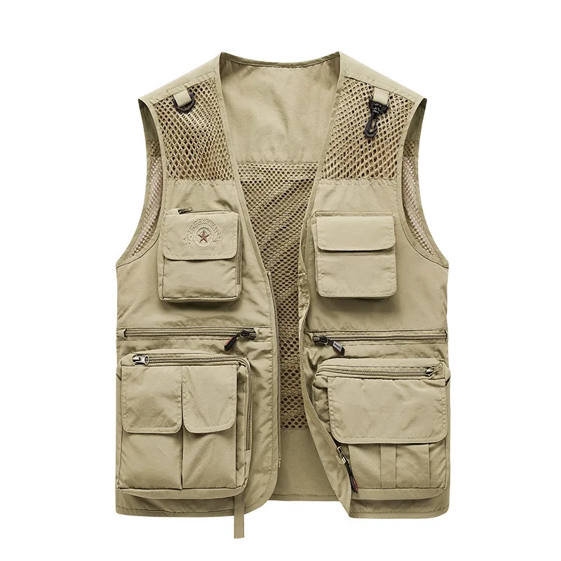 2022 Summer New Multi Pocket Vest Waistcoat Outdoor Fishing Thin Photo Volunteer Print
2022 Summer New Multi Pocket Vest Waistcoat Outdoor Fishing Thin Photo Volunteer Print