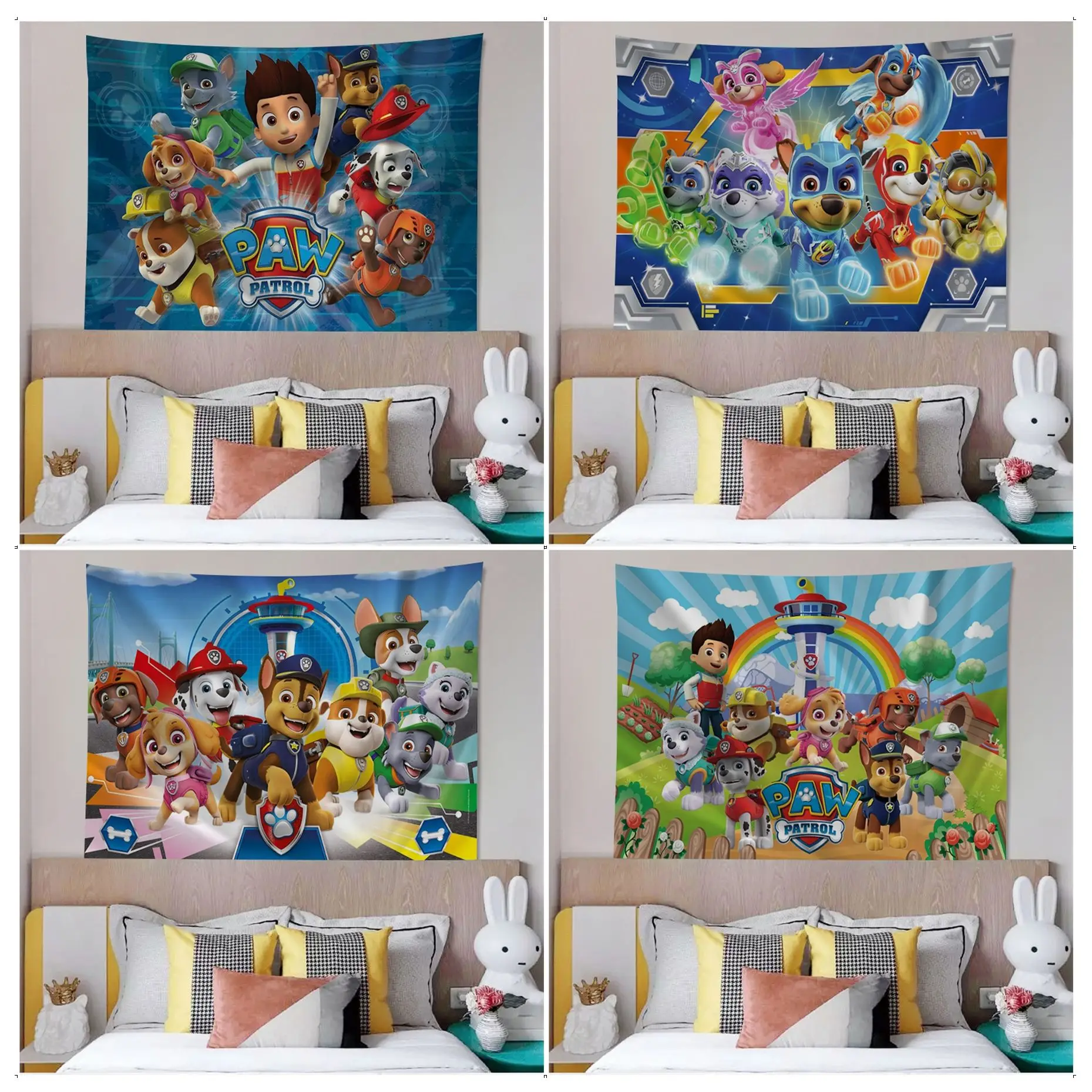 Paw Cartoon Dog Animal Patrol Hippie Wall Hanging Tapestries Home Decoration Bohemian Decoration Divination Kawaii Room Decor
Paw Cartoon Dog Animal Patrol Hippie Wall Hanging Tapestries Home Decoration Bohemian Decoration Divination Kawaii Room Decor