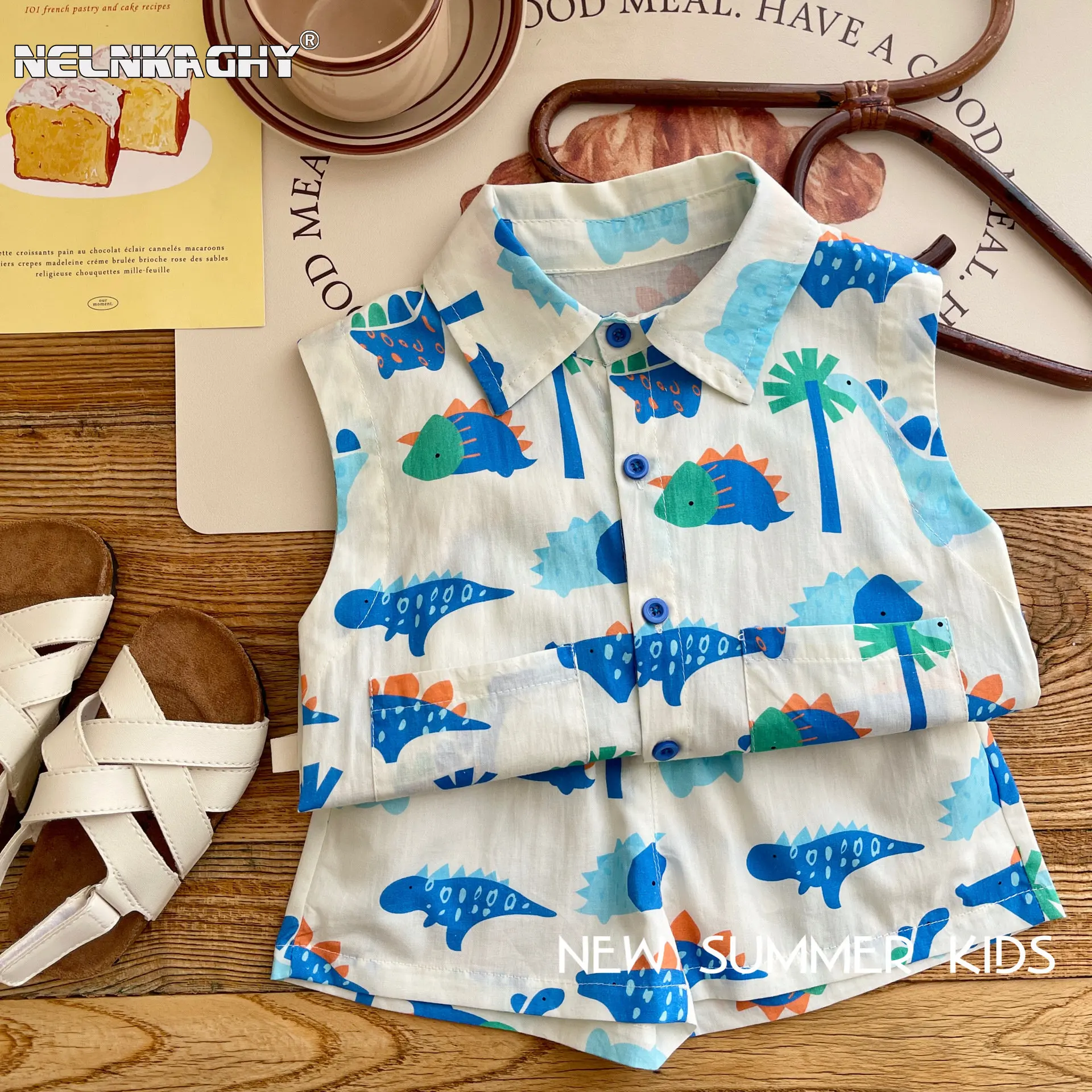 2023 Kids Baby Fashion 2-Piece Summer Beach Clothes Set for Toddler Children Boys: Sleeveless Print Top Shirt+Shorts
2023 Kids Baby Fashion 2-Piece Summer Beach Clothes Set for Toddler Children Boys: Sleeveless Print Top Shirt+Shorts