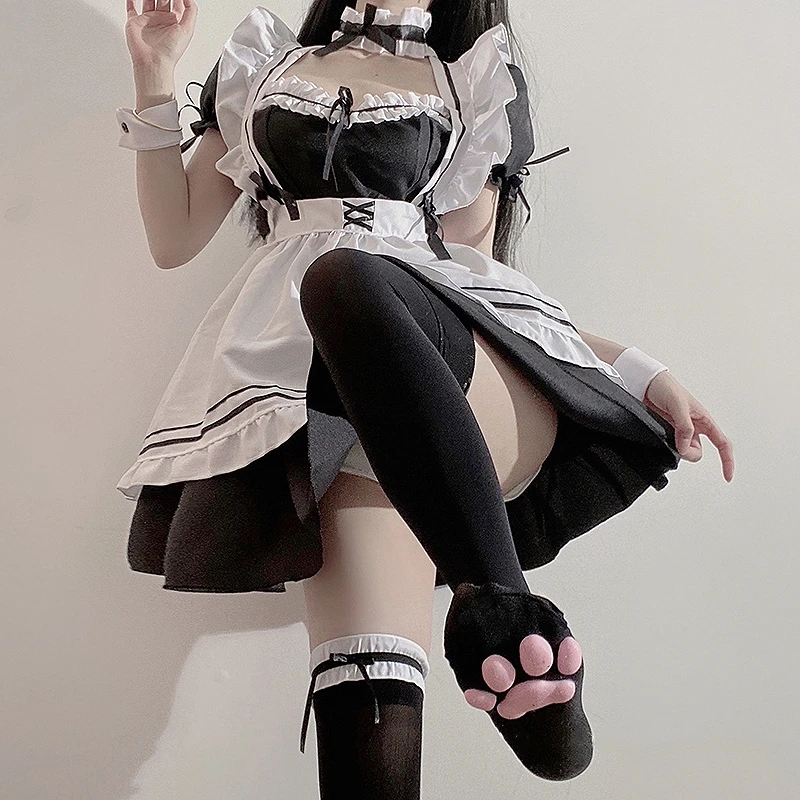 Japanese Maid Cos Uniform Lovely Girl Student Lolita Dress Sweet Style Cute Cat Cafe Princess Dresses Harajuku Kawaii Lingerie
Japanese Maid Cos Uniform Lovely Girl Student Lolita Dress Sweet Style Cute Cat Cafe Princess Dresses Harajuku Kawaii Lingerie