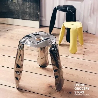 Metal balloon stool modern light luxury stainless steel creative art design low stool living room porch decoration shoe stool
Metal balloon stool modern light luxury stainless steel creative art design low stool living room porch decoration shoe stool