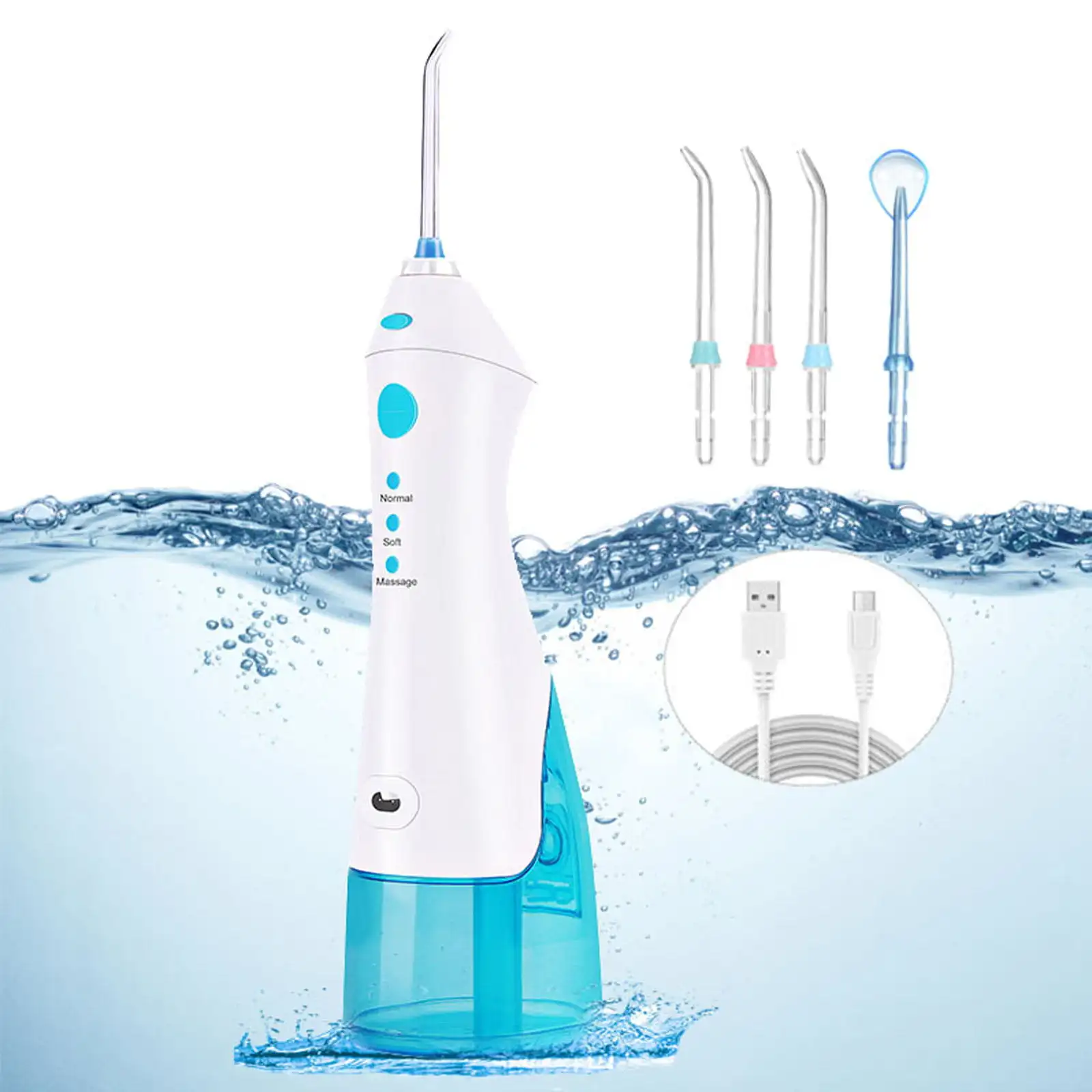 Professional Cordless Oral Irrigator, Portable and Rechargeable IPX7 Waterproof 3 Modes Water Flosser with 5 Jet Tips for Home T
Professional Cordless Oral Irrigator, Portable and Rechargeable IPX7 Waterproof 3 Modes Water Flosser with 5 Jet Tips for Home T