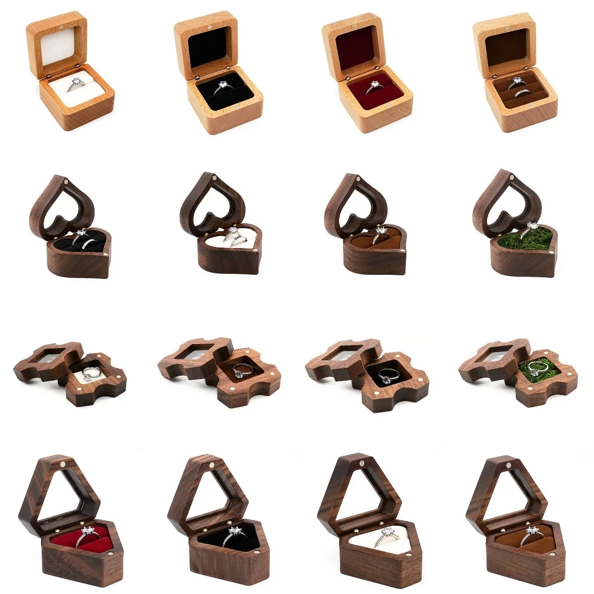Wood Jewelry Box Wedding Ring Box Earring Rings Box Jewelry Organizer Box Luxury Jewelry Gift Packaging Box
Wood Jewelry Box Wedding Ring Box Earring Rings Box Jewelry Organizer Box Luxury Jewelry Gift Packaging Box