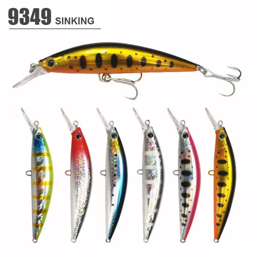 9cm 27g Rotate Vibration Bass Treble Hook Sequin Minnow Fishing Bait Wobblers Crankbaits
9cm 27g Rotate Vibration Bass Treble Hook Sequin Minnow Fishing Bait Wobblers Crankbaits