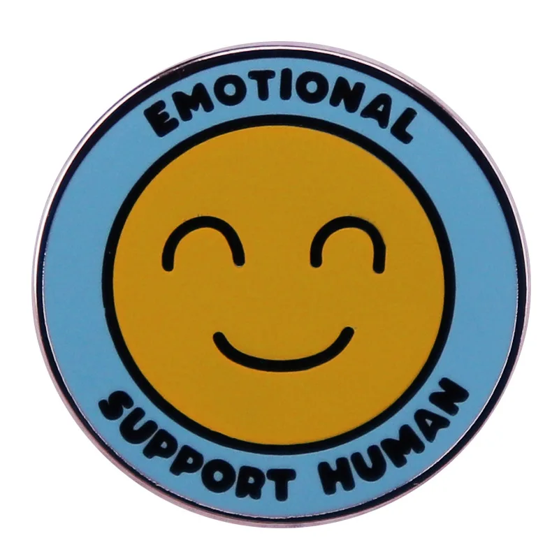 Emotional Support Human Smiling Enamel Brooch Pin Brooches Lapel Pins Alloy Badge Exquisite Denim Jacket Jewelry Accessories
Emotional Support Human Smiling Enamel Brooch Pin Brooches Lapel Pins Alloy Badge Exquisite Denim Jacket Jewelry Accessories