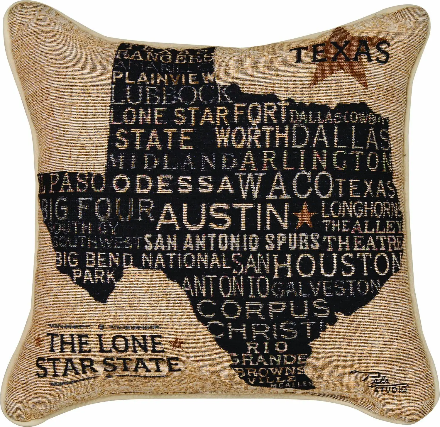 Americana Collection Throw Pillow with Piping, 17 X 17-Inch, USA Texas from Pela Studios Body pillow pillowcase Maternity pillow
Americana Collection Throw Pillow with Piping, 17 X 17-Inch, USA Texas from Pela Studios Body pillow pillowcase Maternity pillow