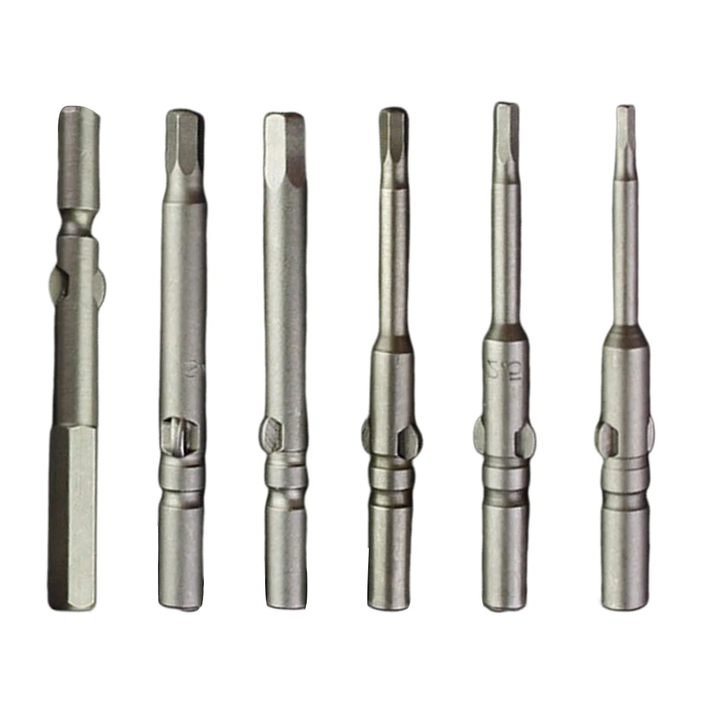 6pcs 60mm Magnetic Screwdriver Bits Long Hexagonal 6mm Shank Nutdrivers H2.5 H3.0 H4.0 H5.0 H6.0 For 802 Electric Screwdriver
6pcs 60mm Magnetic Screwdriver Bits Long Hexagonal 6mm Shank Nutdrivers H2.5 H3.0 H4.0 H5.0 H6.0 For 802 Electric Screwdriver