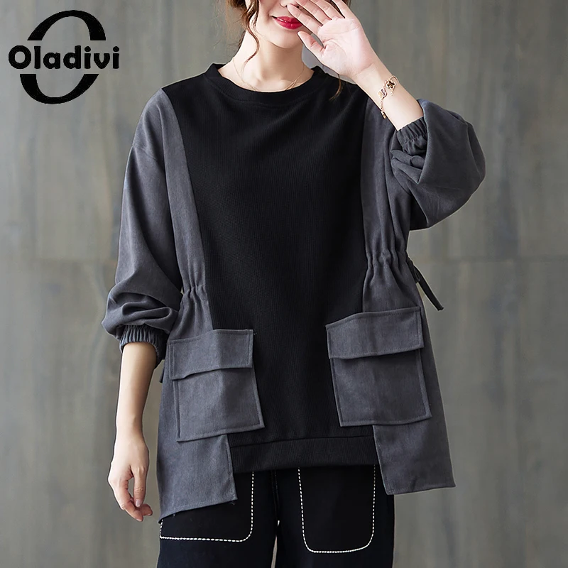 Oladivi Oversized Women Clothing Casual Loose Patchwork T-Shirts Long Sleeve TShirts 2022 Autumn New Blusas Top Shirts 8682 6XL
Oladivi Oversized Women Clothing Casual Loose Patchwork T-Shirts Long Sleeve TShirts 2022 Autumn New Blusas Top Shirts 8682 6XL