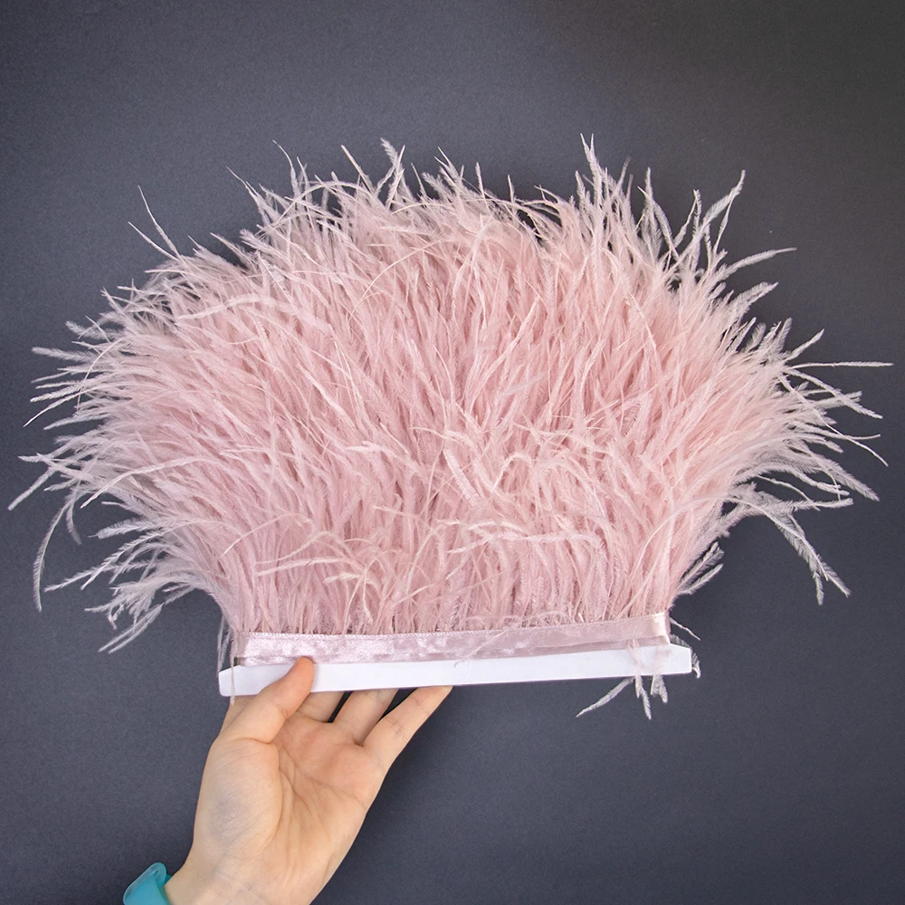 1Meter Leather Pink Ostrich Feather Trimming Feathers Fringe Ribbon Lace for Wedding Party Dress Sewing Decoration plume 10-15CM
1Meter Leather Pink Ostrich Feather Trimming Feathers Fringe Ribbon Lace for Wedding Party Dress Sewing Decoration plume 10-15CM