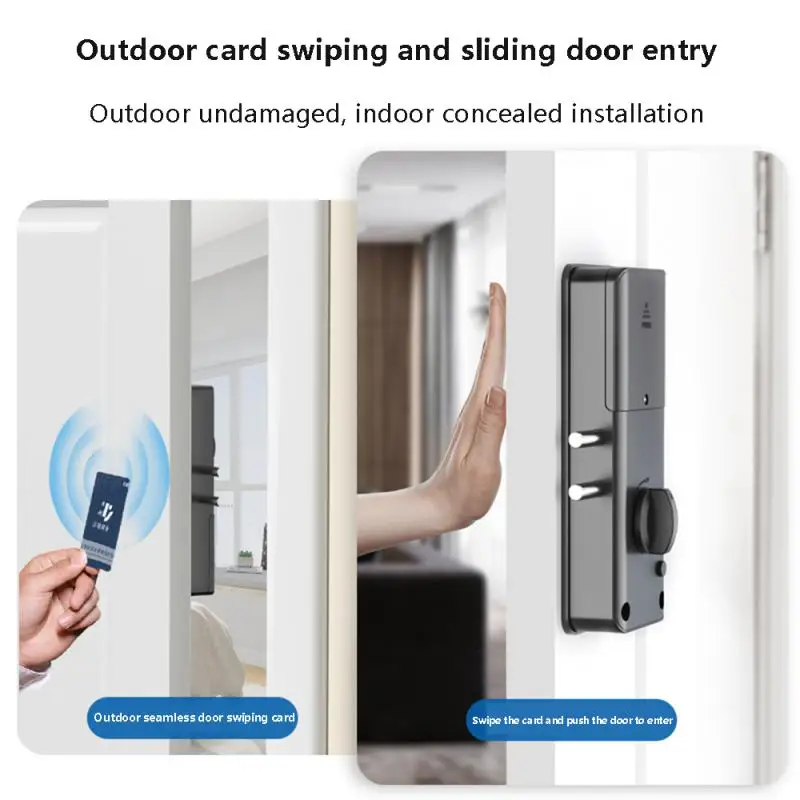 

13.56 Ic Card Lock 6v For Wooden Door Electronic No Drilling Design Support Gateway To Wifi Smart Tuya Lock