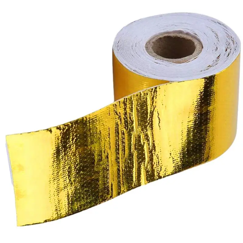 Adhesive Heat Shield Gold Heat Shielding Foil Tape Aluminum Foil Heat Reflective Adhesive Thermal Barrier Foil Tape For Car
Adhesive Heat Shield Gold Heat Shielding Foil Tape Aluminum Foil Heat Reflective Adhesive Thermal Barrier Foil Tape For Car