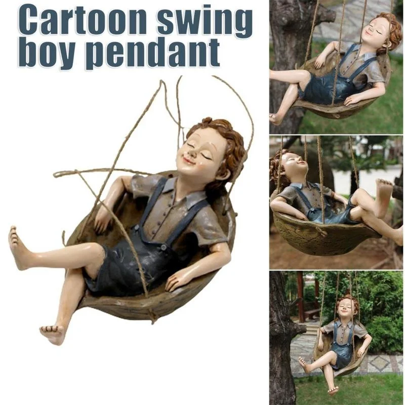 Forest Elf Walnut Cartoon Swing Boy Pendant Hand-painted Resin Pendant Garden Series Outdoor Creative Decoration
Forest Elf Walnut Cartoon Swing Boy Pendant Hand-painted Resin Pendant Garden Series Outdoor Creative Decoration