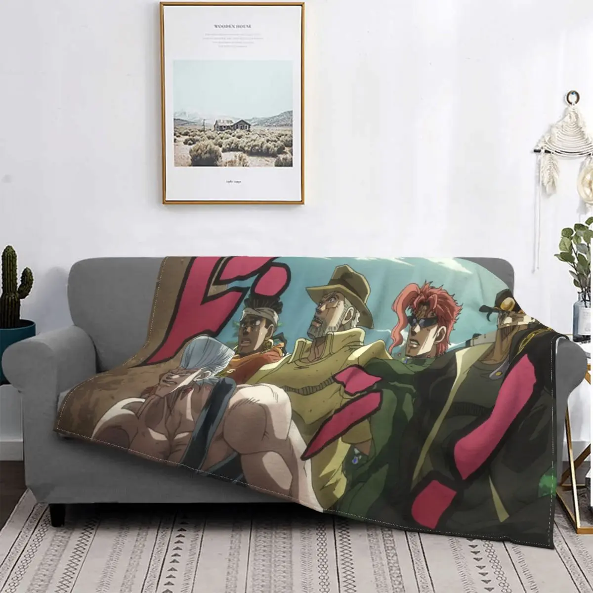 JoJo Bizarre Adventure-mantas de lana suave y transpirable para cama, edredón de dormitorio, Manga Anime, Otoño/Invierno
JoJo Bizarre Adventure-mantas de lana suave y transpirable para cama, edredón de dormitorio, Manga Anime, Otoño/Invierno