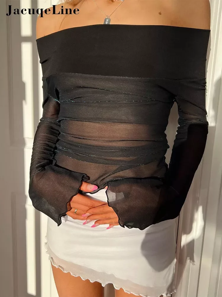 2022NEW 2022 Y2K See Through Mesh T Shirts Women Off Shoulder Patchwork Fashion Long Sleeve Sexy Crop Tops Retro Summer
2022NEW 2022 Y2K See Through Mesh T Shirts Women Off Shoulder Patchwork Fashion Long Sleeve Sexy Crop Tops Retro Summer