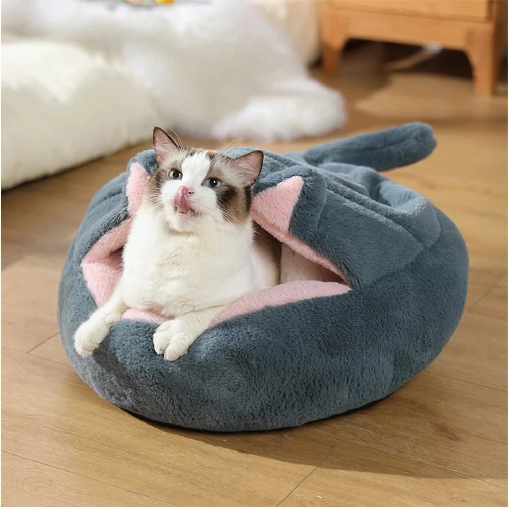 Soft Cat Bed Kitten Lounger Cushion Semi-enclosed Cat Nesk Pet Basket Deep Sleep Comfort in Winter Dog Bed Cat's House
Soft Cat Bed Kitten Lounger Cushion Semi-enclosed Cat Nesk Pet Basket Deep Sleep Comfort in Winter Dog Bed Cat's House