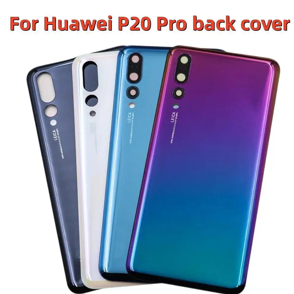 

Новинка для Huawei P20 Pro P20Pro задняя крышка батарейного отсека 3D стеклянная панель P20 Pro корпус батарейного отсека с заменой объектива камеры