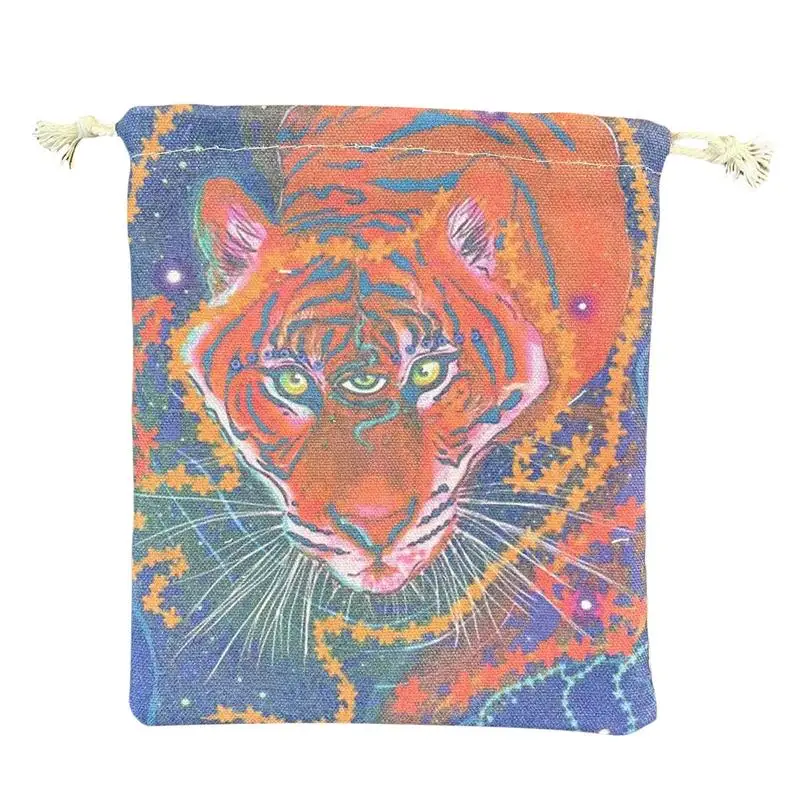 Tarot Card Bags Thick Tarot Card Storage Bag & Dice Bag Three-Eyed Tiger Sports Card Party Favor Tarot Storage Pouch 
Tarot Card Bags Thick Tarot Card Storage Bag & Dice Bag Three-Eyed Tiger Sports Card Party Favor Tarot Storage Pouch