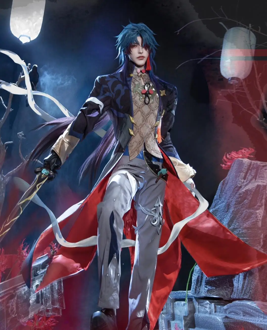 Honkai Star Rail Blade Cosplay Costume Wig Game Uniform Earrings Stellaron Hunters Astral Express Halloween Party For Women Men
Honkai Star Rail Blade Cosplay Costume Wig Game Uniform Earrings Stellaron Hunters Astral Express Halloween Party For Women Men