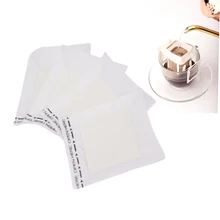 50PCS Portable Coffee Filter Paper Bag Hanging Ear Drip Tool Single Servele Disposable Perfect For Travel Camping Home