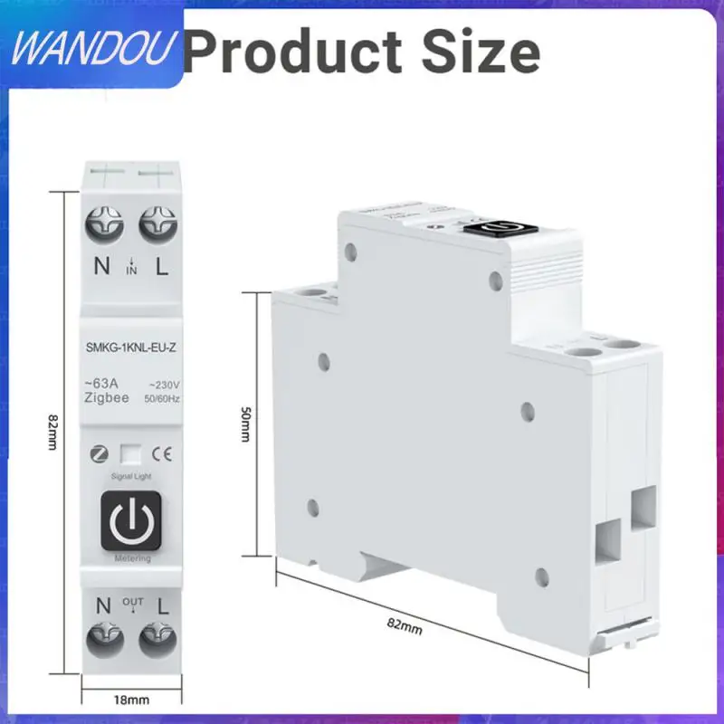 Умный автоматический выключатель Zigbee, Din-рейка 1p 63 а с дозировкой, с дистанционным управлением, работает с Alexa Google Home
Умный автоматический выключатель Zigbee, Din-рейка 1p 63 а с дозировкой, с дистанционным управлением, работает с Alexa Google Home