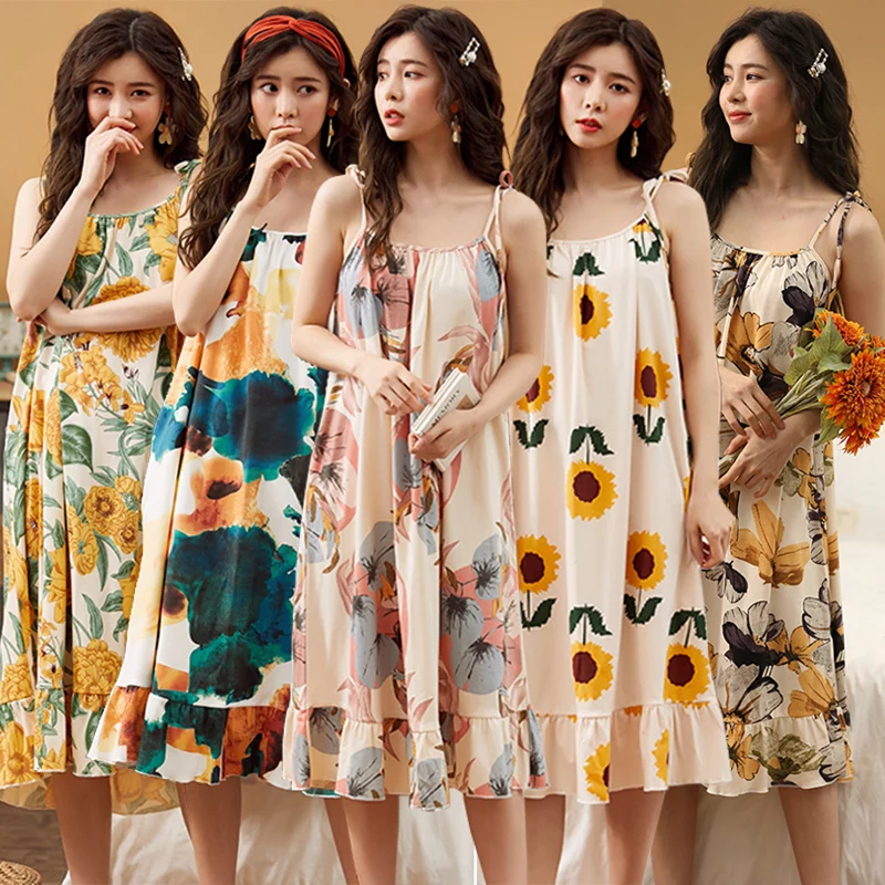 2023 Summer Plus Size Sexy Spaghetti Strap Cotton Nightgowns for Women Korean Loose Sleepwear Nightdress Night Dress Home Nighty
2023 Summer Plus Size Sexy Spaghetti Strap Cotton Nightgowns for Women Korean Loose Sleepwear Nightdress Night Dress Home Nighty
