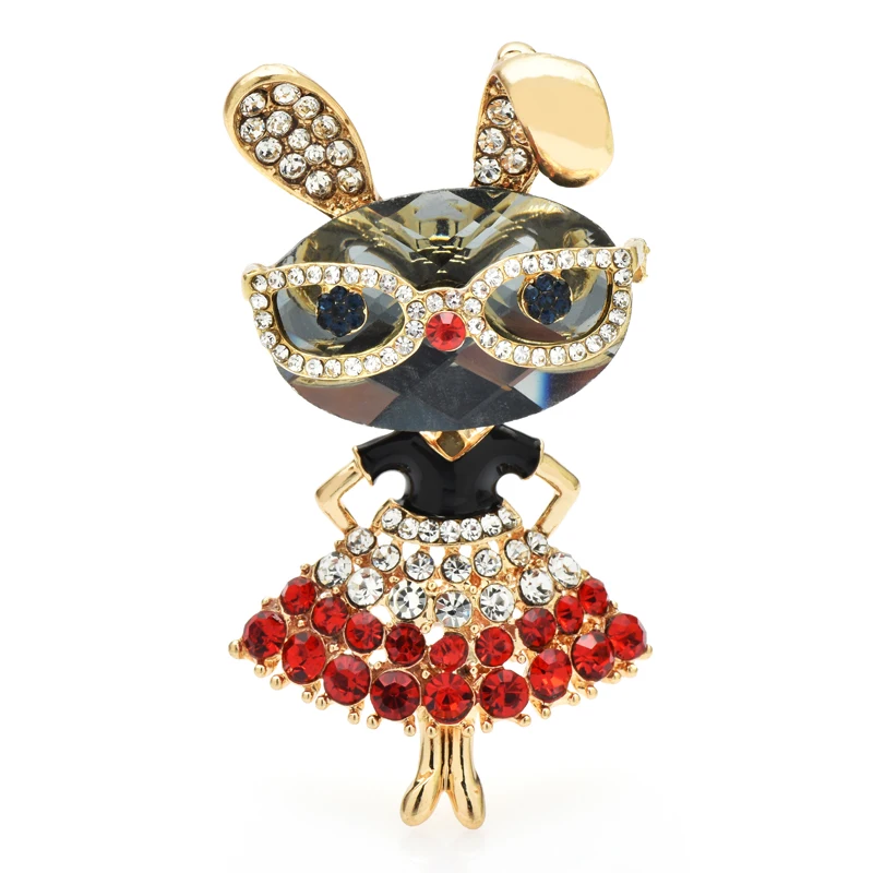 Wuli&baby Wear Dress Rabbit Brooches For Women 2-color Sparkling Beauty The Animal Year Of Rare Bunny Brooch Pins Gifts
Wuli&baby Wear Dress Rabbit Brooches For Women 2-color Sparkling Beauty The Animal Year Of Rare Bunny Brooch Pins Gifts