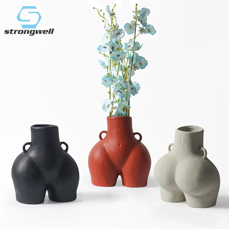 

Стеклянная ваза для цветов Strongwell, гидропоника, современное нордическое украшение для дома, прозрачная Цветочная композиция, подарки на нов...