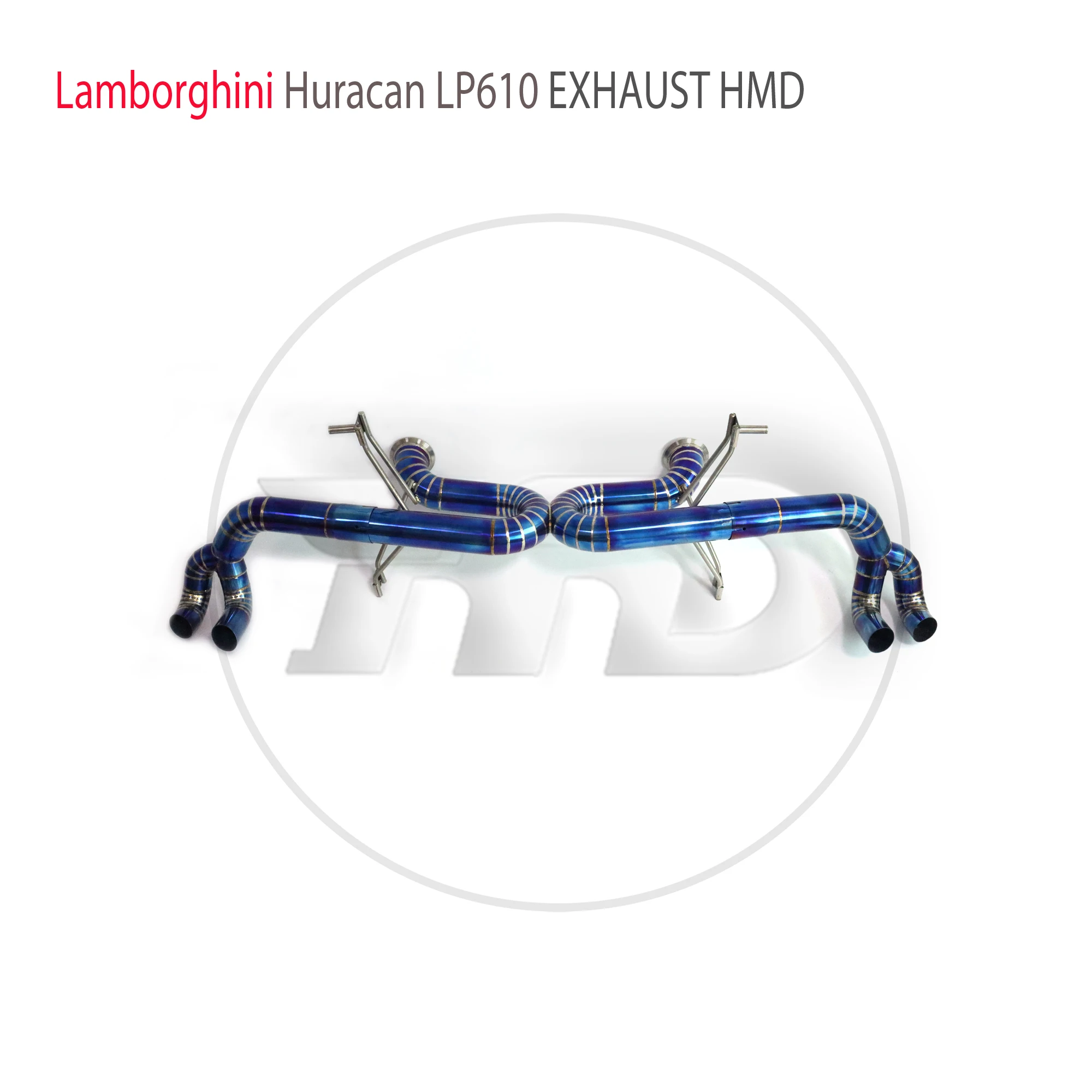 

HMD Titanium Alloy Exhaust System Performance Catback For Lamborghini Huracan LP580 LP610 WIthout Valve Muffler With Ti Tips