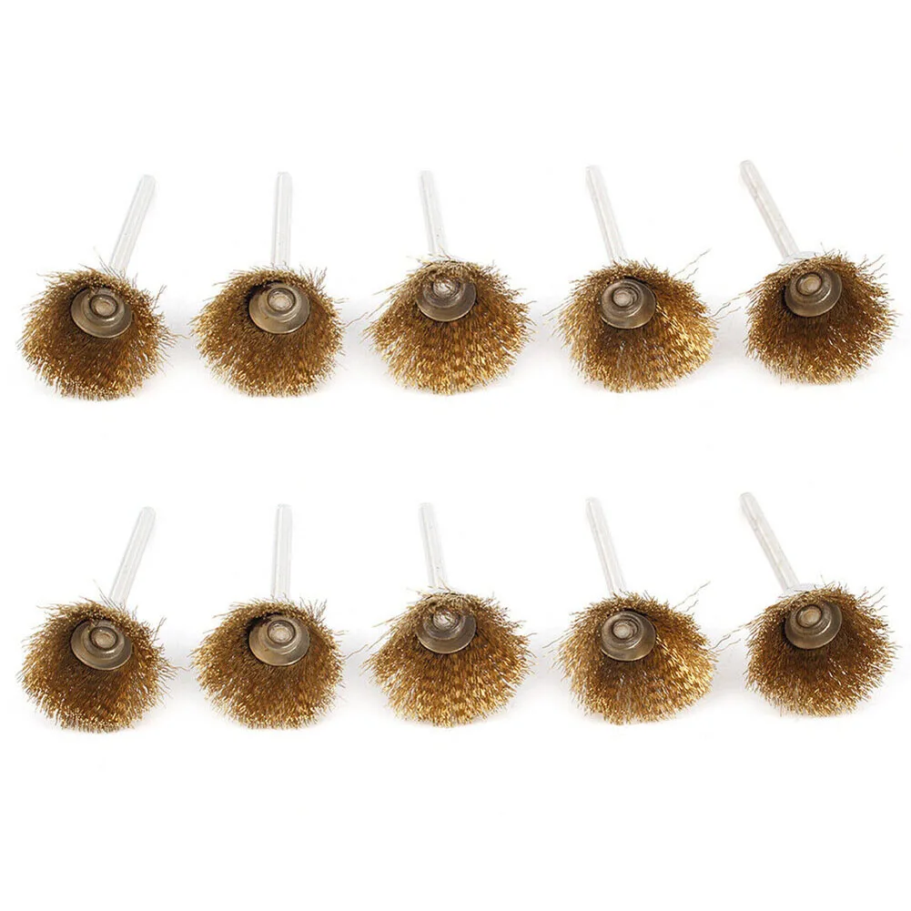 10pcs Polishing Wire Brush Rotary Tool For Angle Grinders Electric Drills Equipment Power Tools 3x15mm Brass Drill Wire Brush
10pcs Polishing Wire Brush Rotary Tool For Angle Grinders Electric Drills Equipment Power Tools 3x15mm Brass Drill Wire Brush