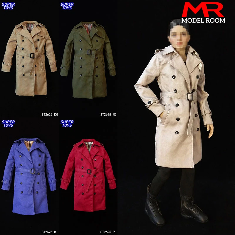 SUPERTOYS 1/6 Female Classic British Retro Windbreaker Long Trench Coat Clothes Model Fit 12'' Soldier Action Figure Body Dolls
SUPERTOYS 1/6 Female Classic British Retro Windbreaker Long Trench Coat Clothes Model Fit 12'' Soldier Action Figure Body Dolls