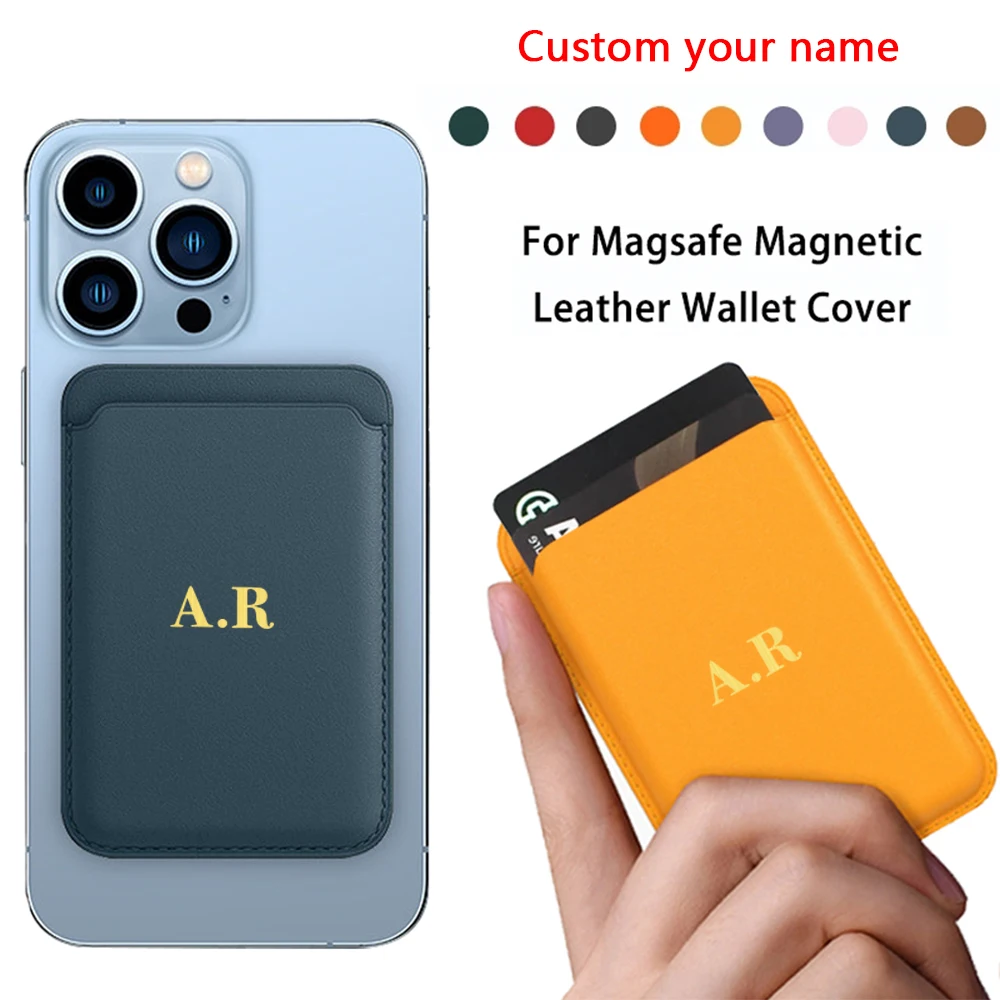 Custom Hot Foil Letter For Apple Magsafe Leather Wallet Magnetic Pouch ID Card Holder Phone Back Case Credit Card Pocket Slot
Custom Hot Foil Letter For Apple Magsafe Leather Wallet Magnetic Pouch ID Card Holder Phone Back Case Credit Card Pocket Slot