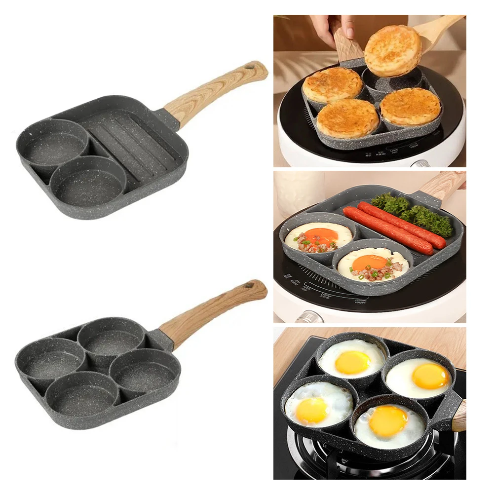 Frying Pot 4-Hole 2-Hole Pan Thickened Omelet Pan Non-stick Cooking Egg Pancake Steak Ham Pans Kitchen Breakfast Maker Cookware
Frying Pot 4-Hole 2-Hole Pan Thickened Omelet Pan Non-stick Cooking Egg Pancake Steak Ham Pans Kitchen Breakfast Maker Cookware