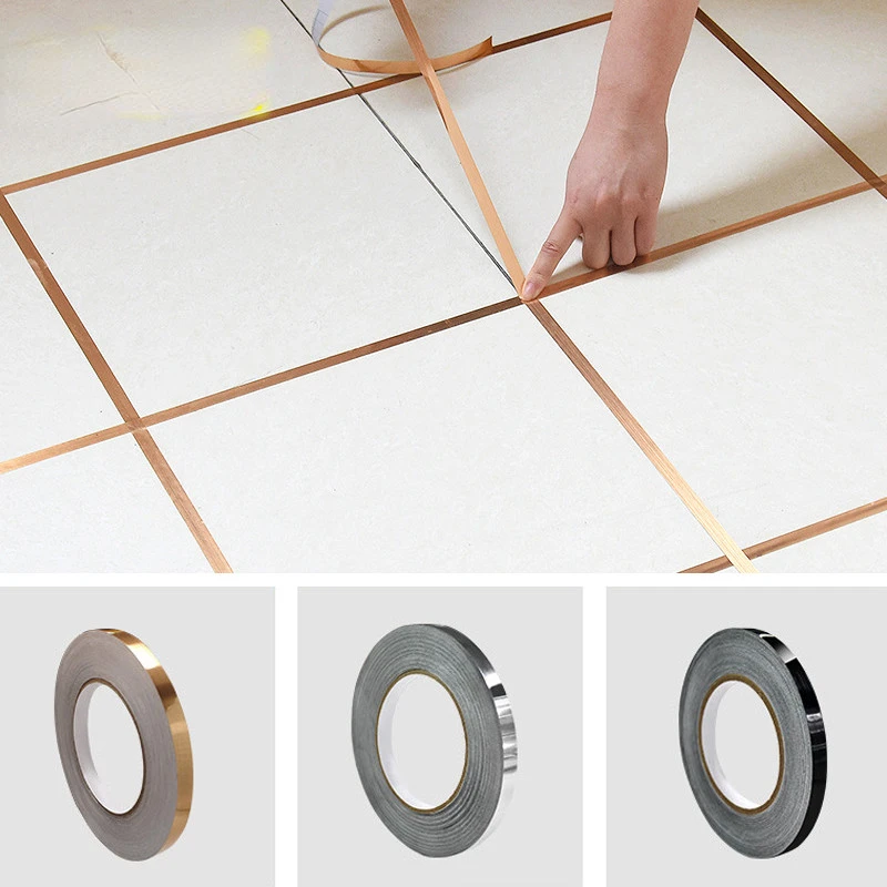 Tile Tape Self-Adhesive Floor Wall Seam Sealant Waterproof Wall Sealing Tape Adhesive Floor Tile Strip Seam Golden Silver
Tile Tape Self-Adhesive Floor Wall Seam Sealant Waterproof Wall Sealing Tape Adhesive Floor Tile Strip Seam Golden Silver