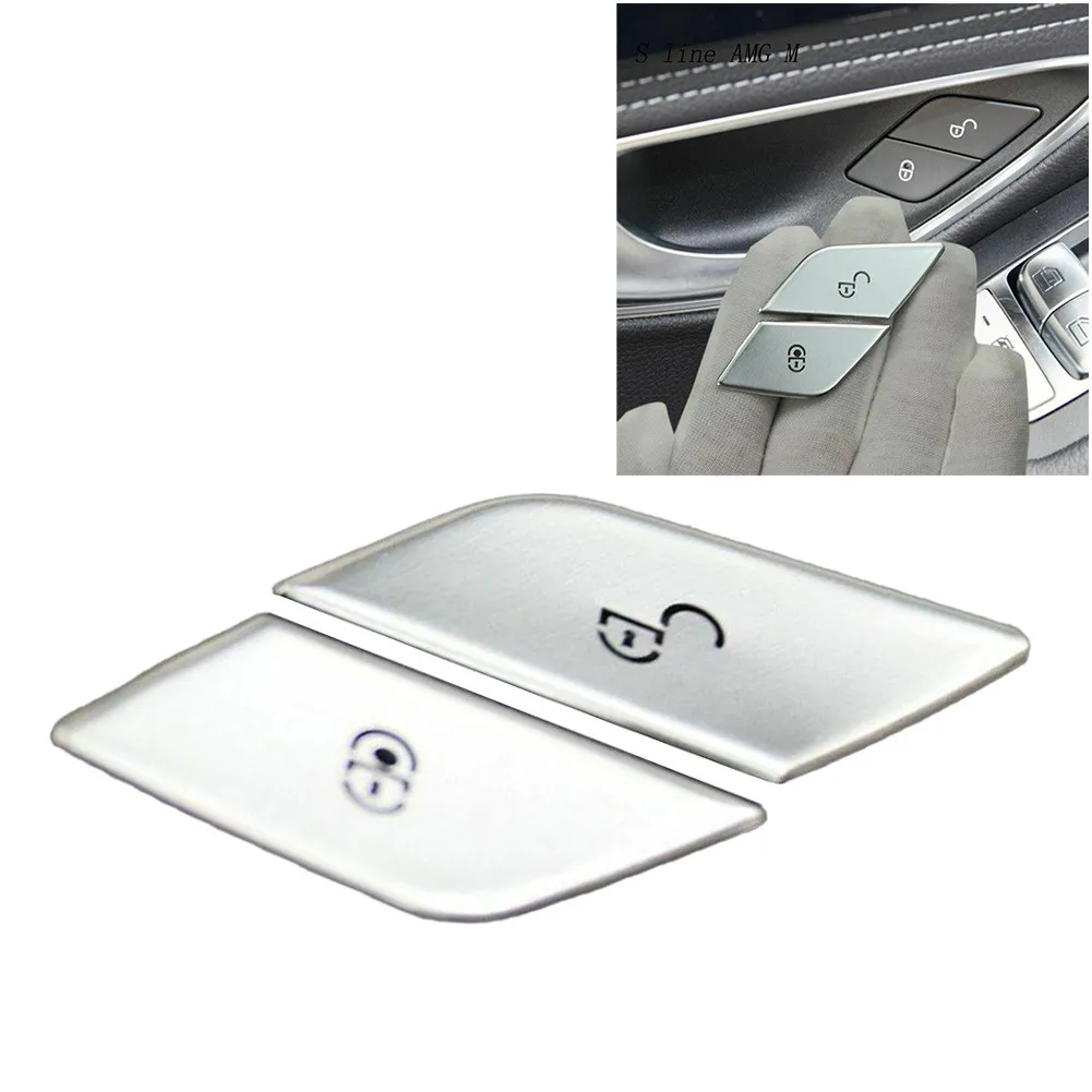 Car Door Lock Switch Buttons Sequins Covers Stickers Trim Interior Decals Styling For Mercedes-Benz C E Class W205, W213 GL
Car Door Lock Switch Buttons Sequins Covers Stickers Trim Interior Decals Styling For Mercedes-Benz C E Class W205, W213 GL